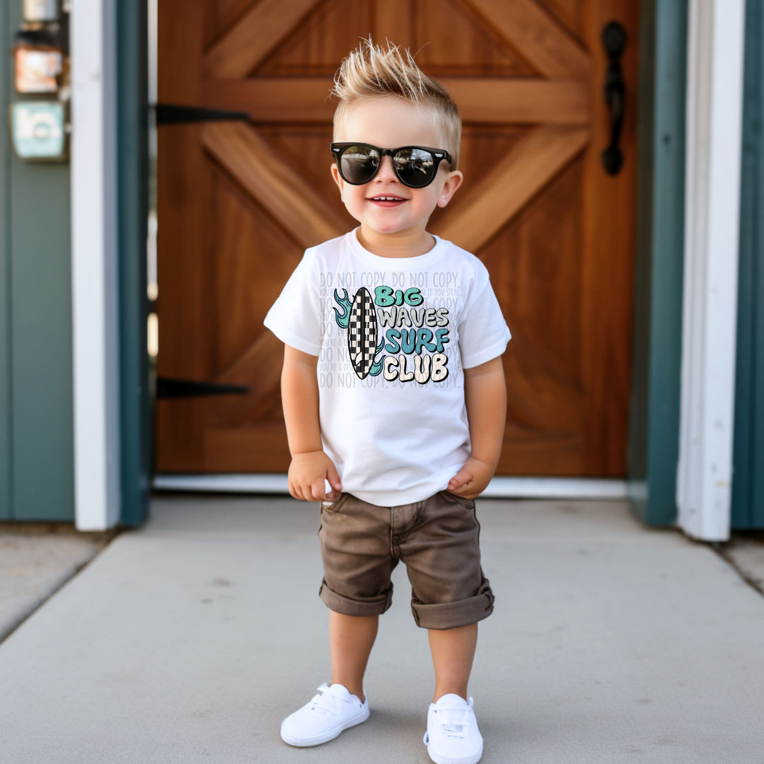 Big Waves Surf Club DTF Print