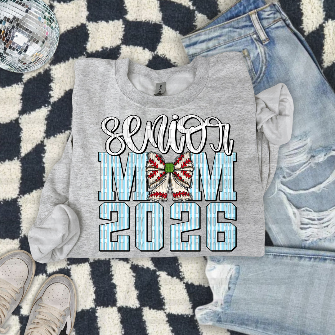 Senior Mom Baseball DTF Print