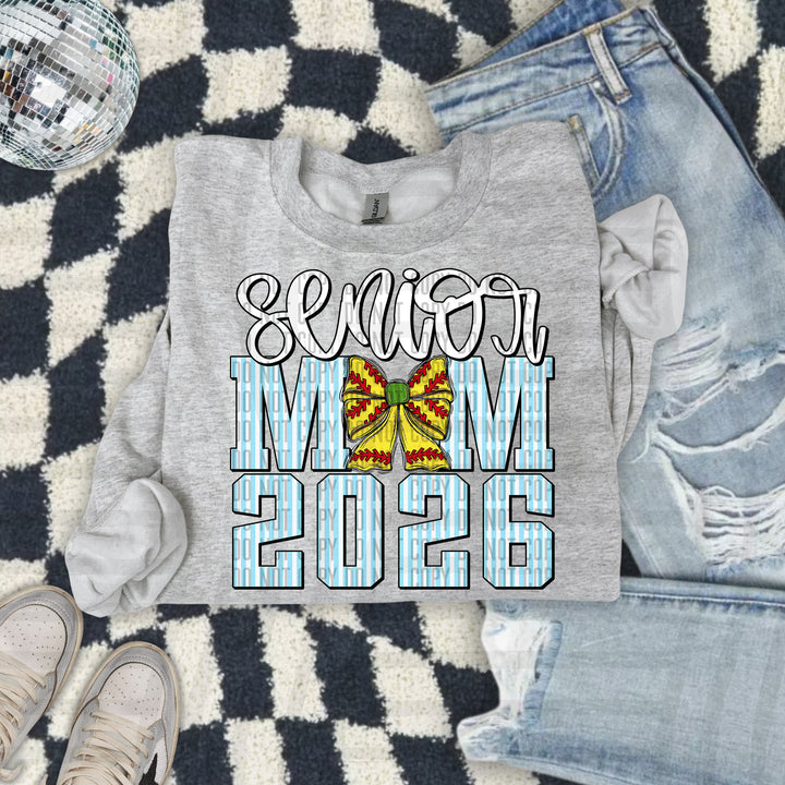 Senior Mom Softball DTF Print