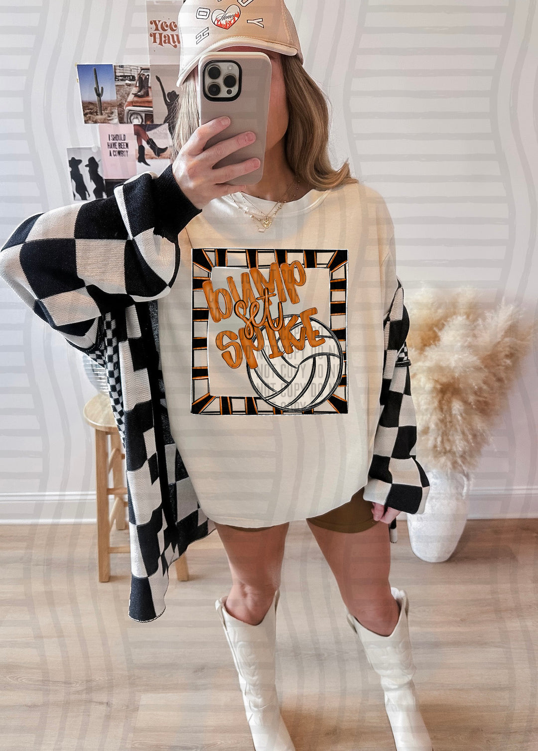Bump Set Spike Volleyball DTF Print