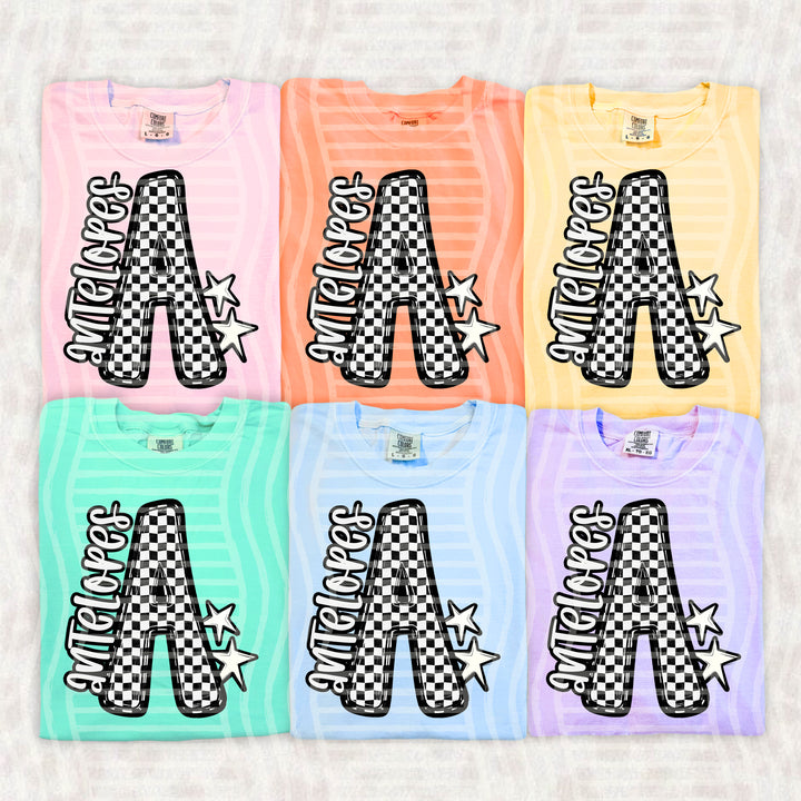 Checker Crush Black And White Mascots DTF Print