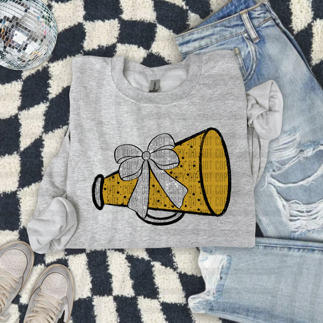 Megaphone Silver Accents DTF Print