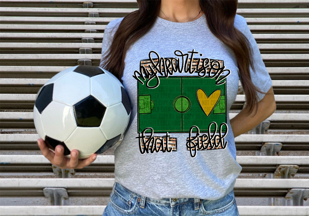 My Heart Soccer DTF Print