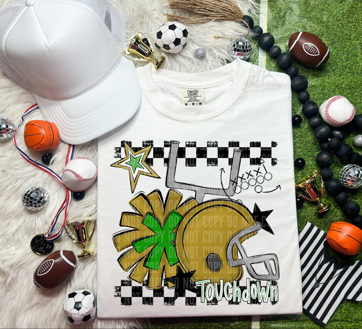 Helmet Pom Colors DTF Print