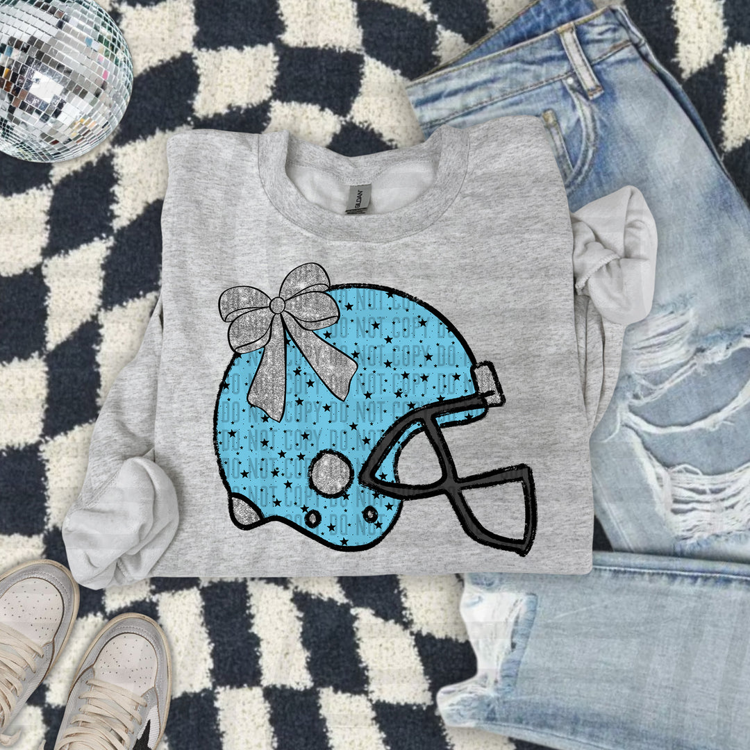 Helmet Silver Accents DTF Print