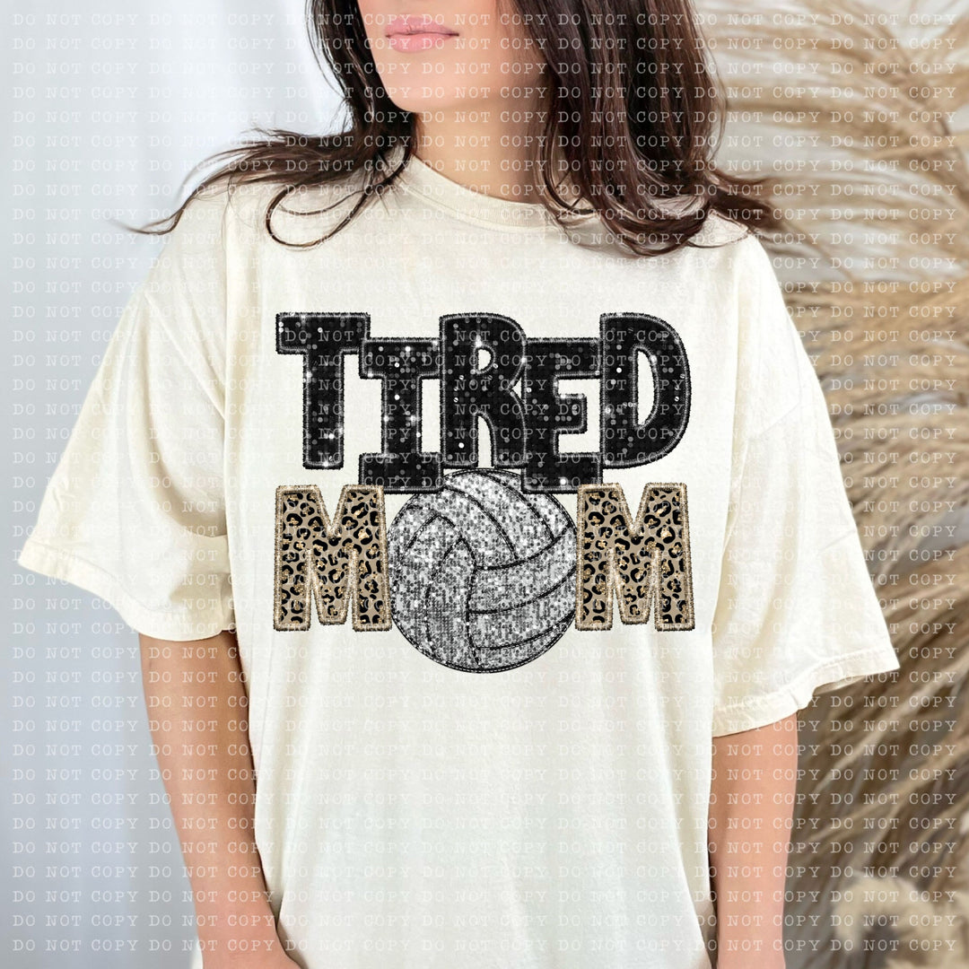 Tired Mom Sports DTF Print