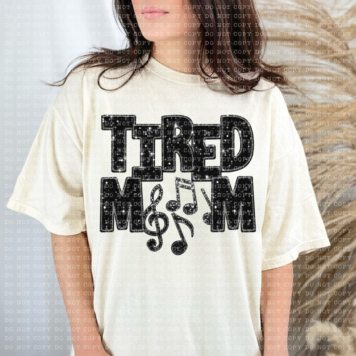 Tired Mom Sports DTF Print