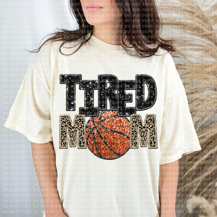 Tired Mom Sports DTF Print