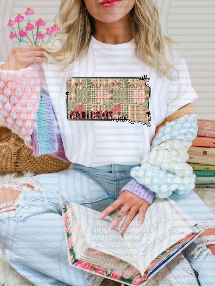 Butterfly Cottage States DTF Print