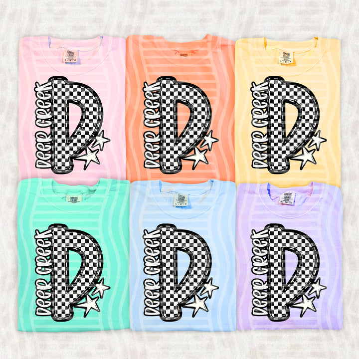 Checker Crush Black And White Mascots DTF Print