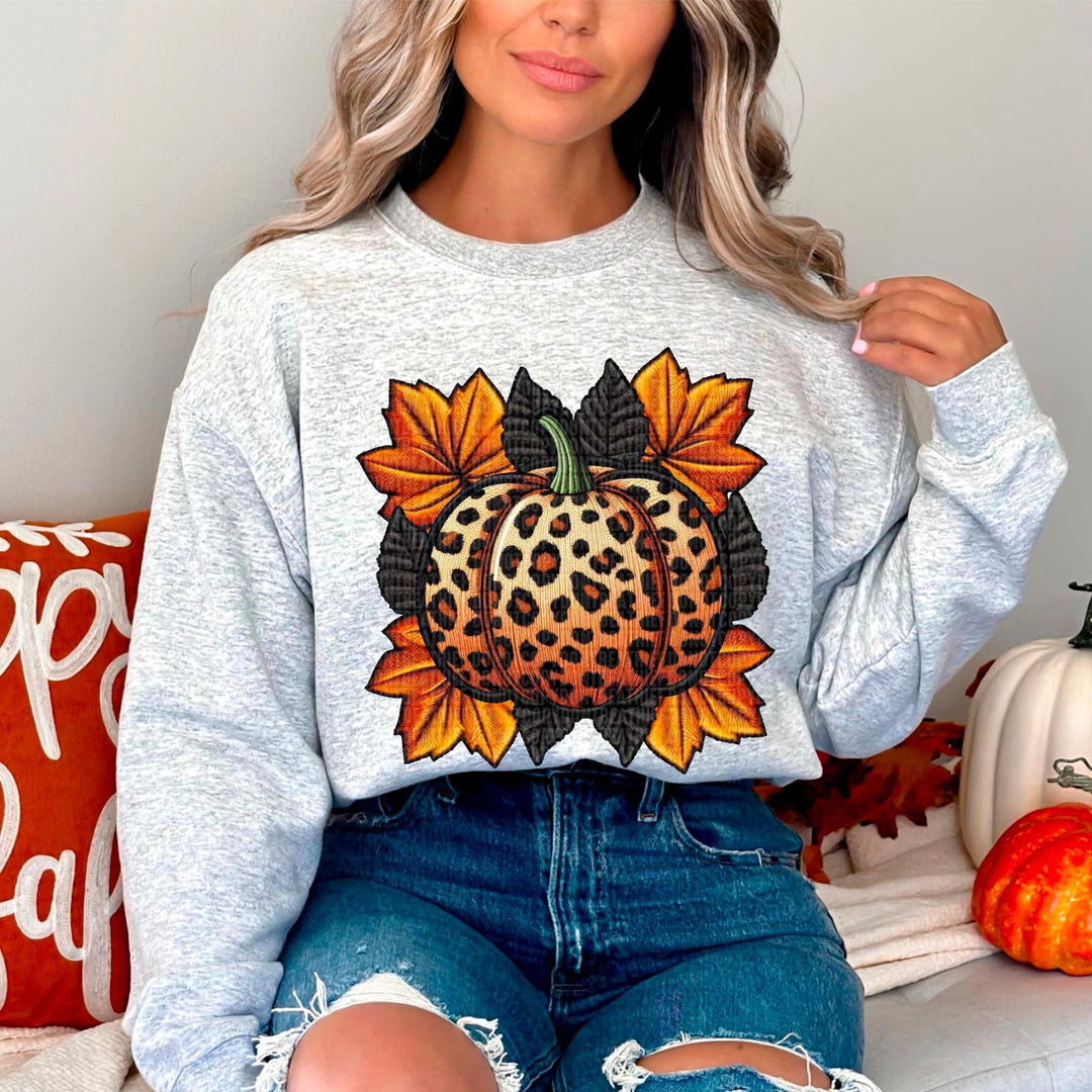 Leopard Pumpkin DTF Print