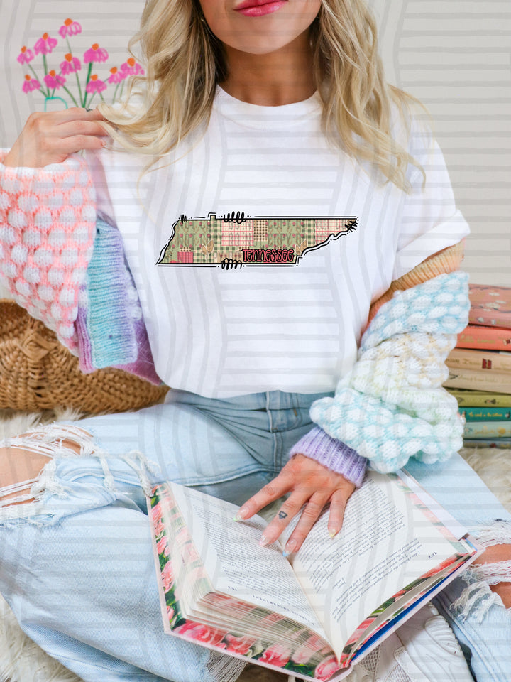 Butterfly Cottage States DTF Print