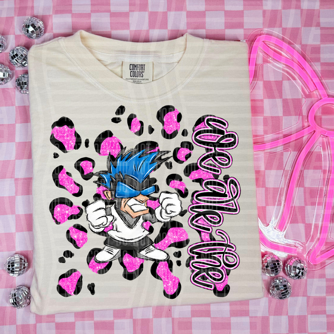 Preppy Leopard Mascot Heads DTF Print