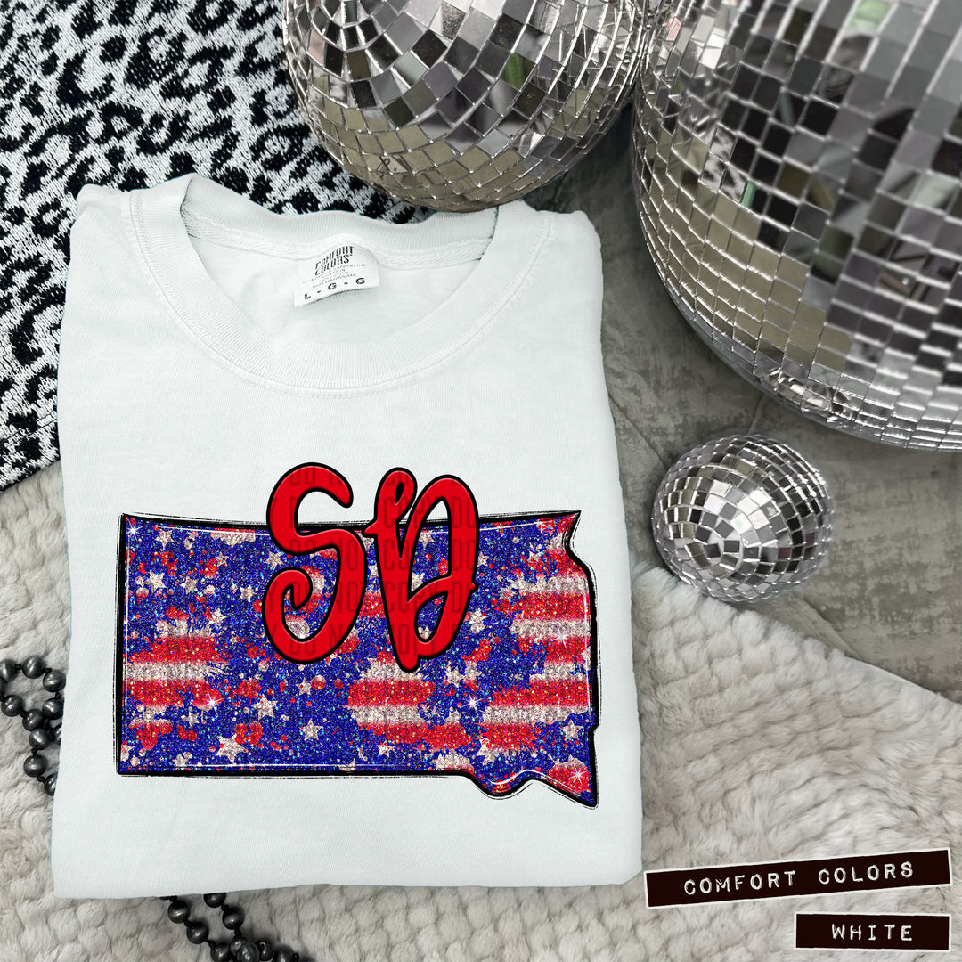 RWB States DTF Print
