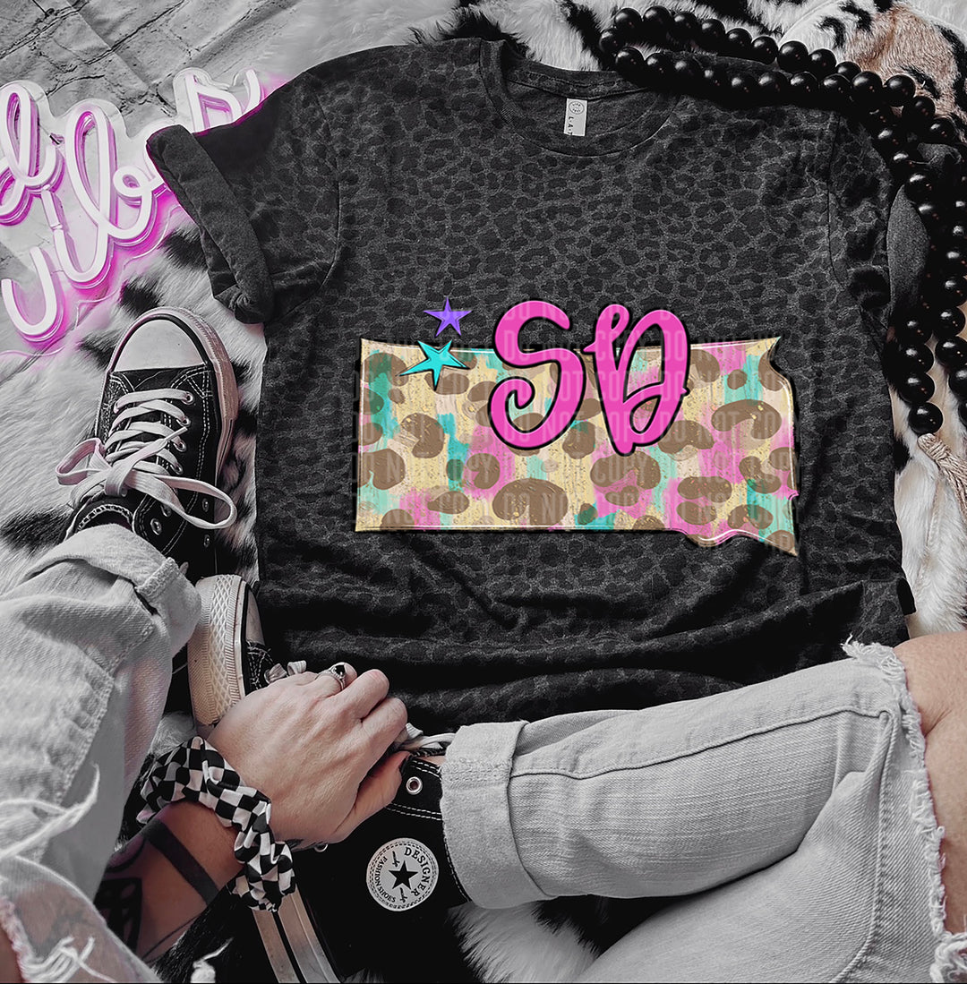 Preppy Bright States DTF Print