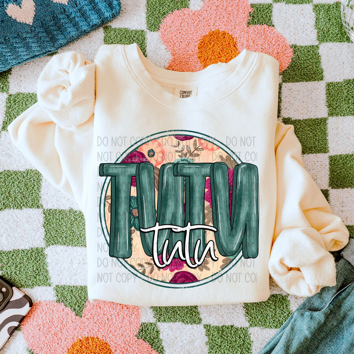 Floral Names DTF Print