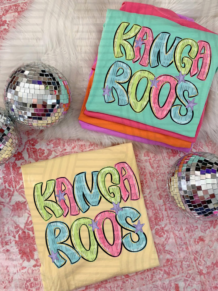 Glittery & Preppy Mascots DTF Print