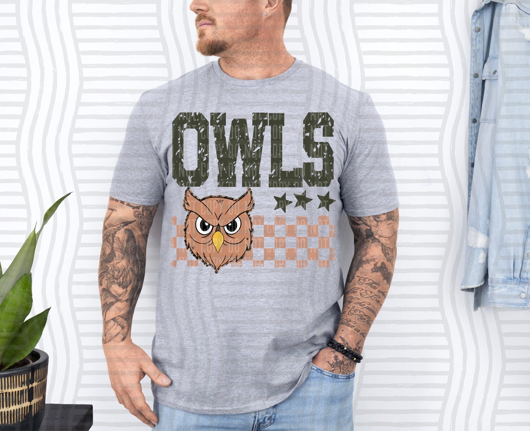 Camo Mascot Heads DTF Print