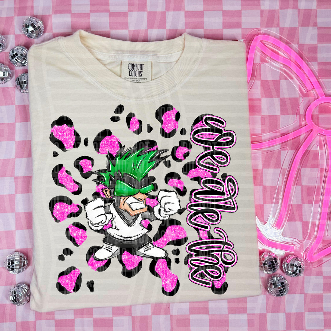 Preppy Leopard Mascot Heads DTF Print