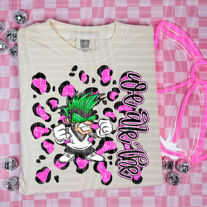 Preppy Leopard Mascot Heads DTF Print