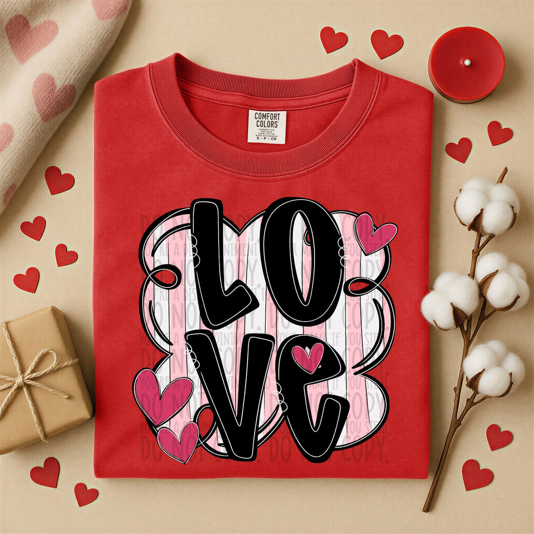 Love Doodle DTF Print