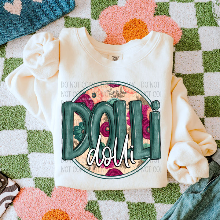 Floral Names DTF Print