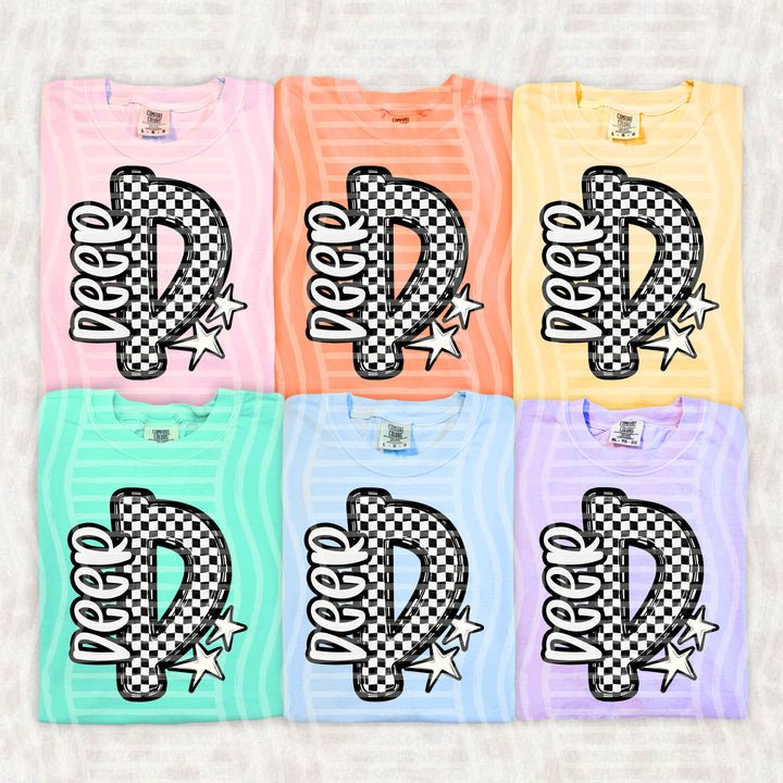 Checker Crush Black And White Mascots DTF Print