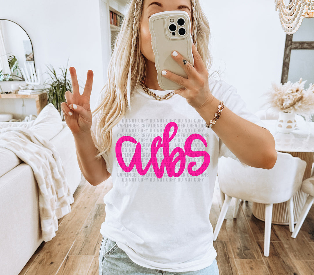 Hand Lettering Mascots DTF Print