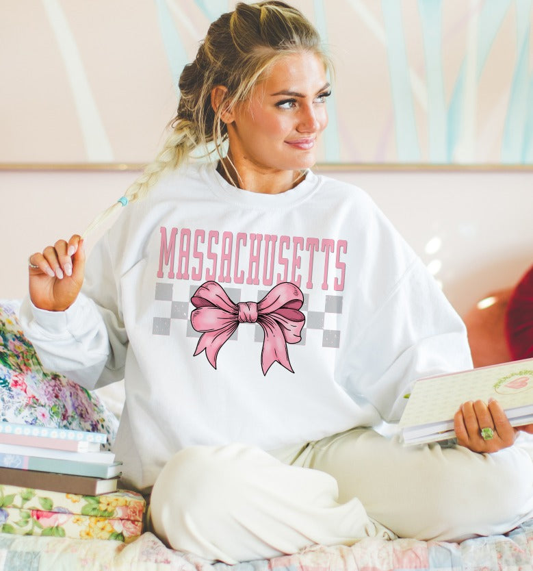 Preppy Coquette State DTF Print