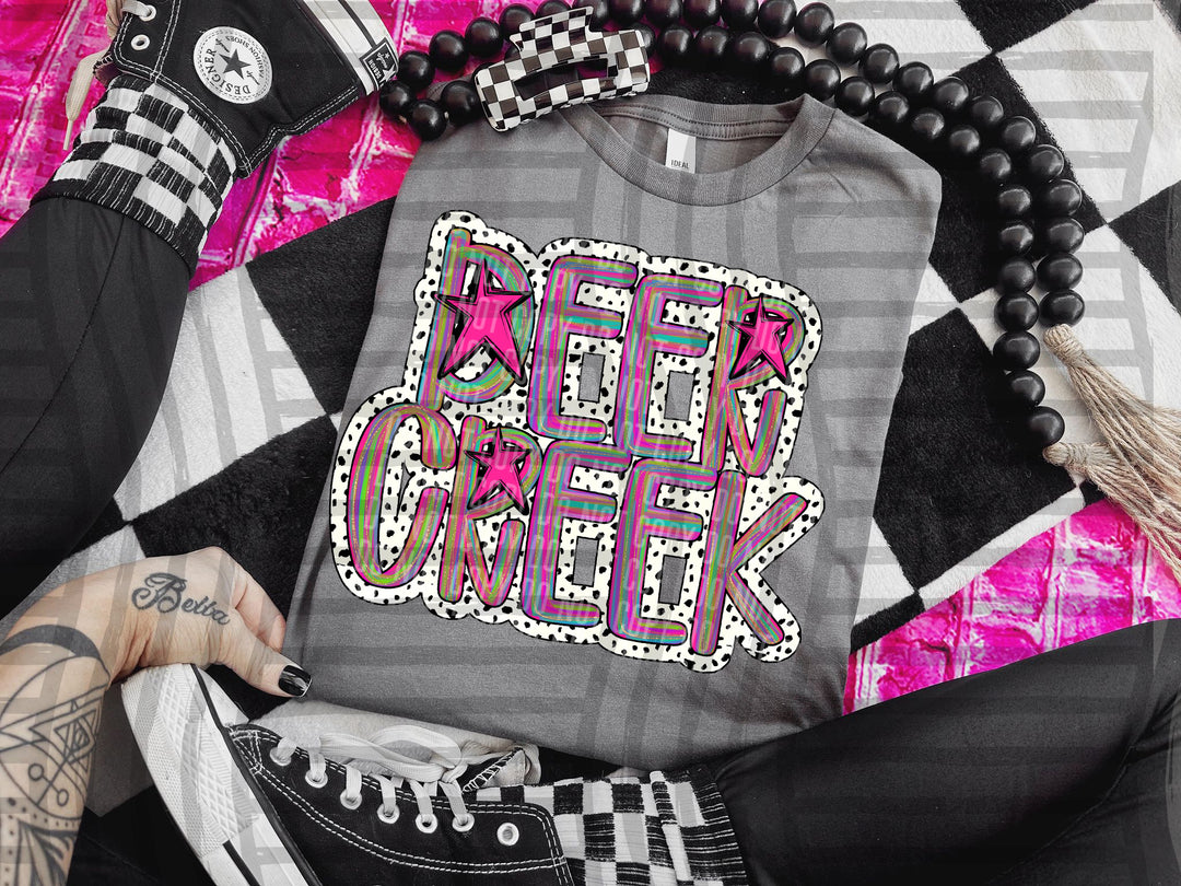 Brushstroke Dots DTF Print