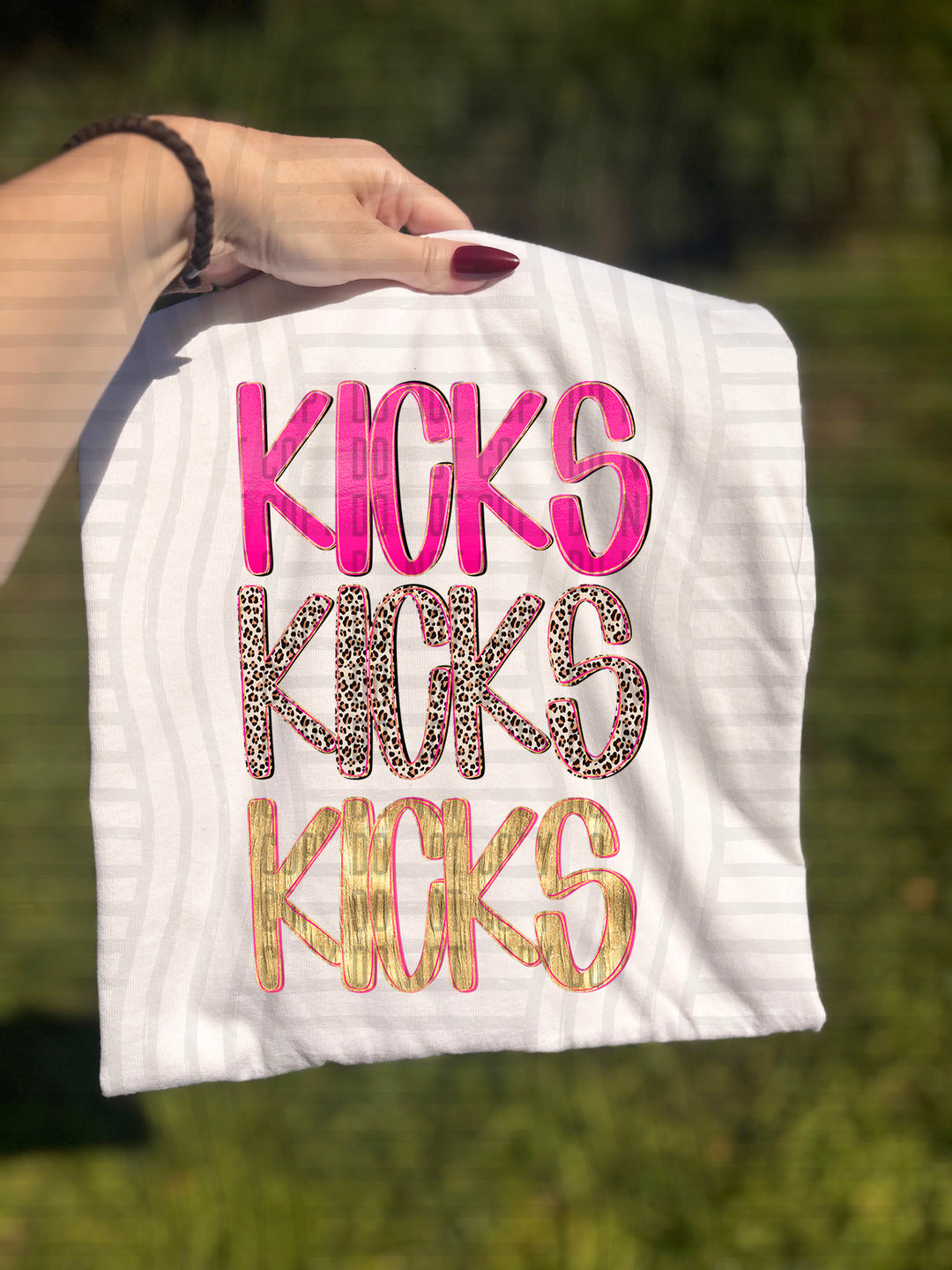 Pretty In Pink Triple Stacked DTF Print