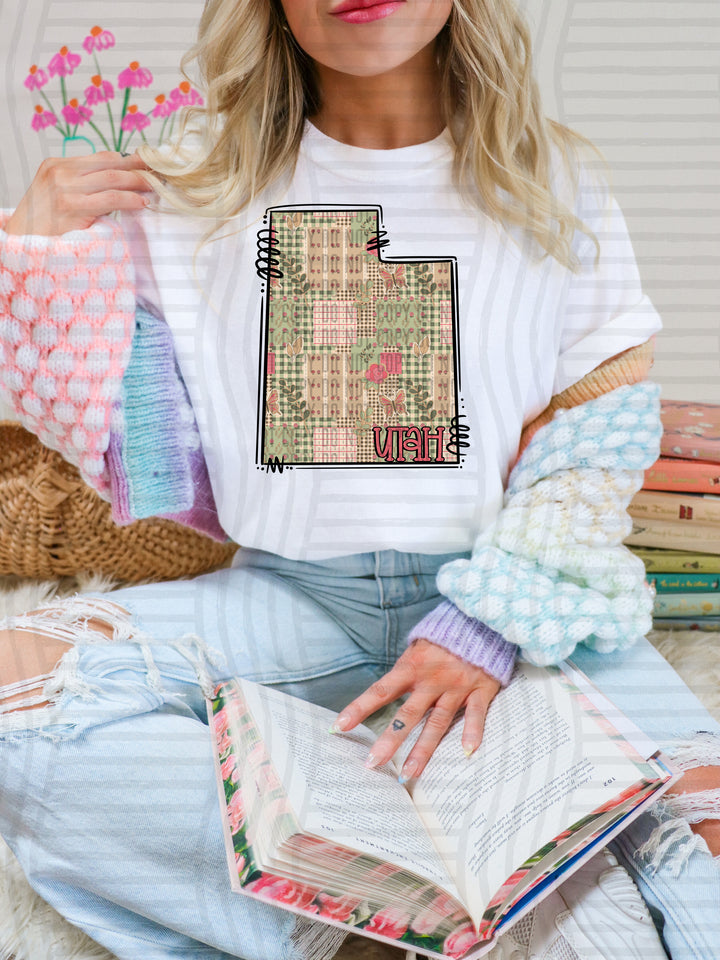 Butterfly Cottage States DTF Print
