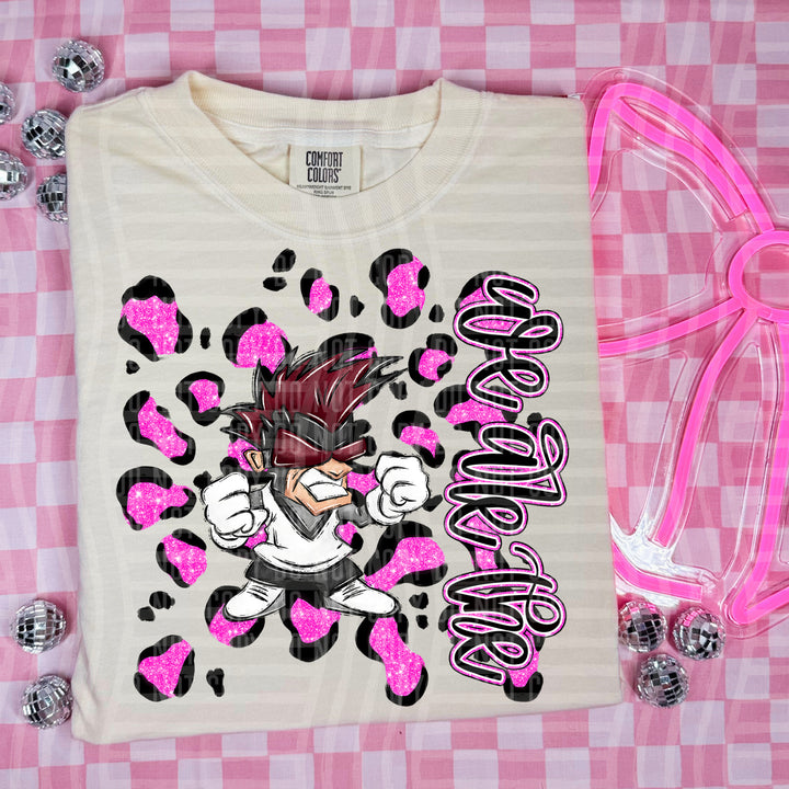 Preppy Leopard Mascot Heads DTF Print