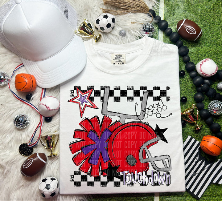 Helmet Pom Colors DTF Print