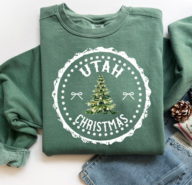 State Christmas DTF Print