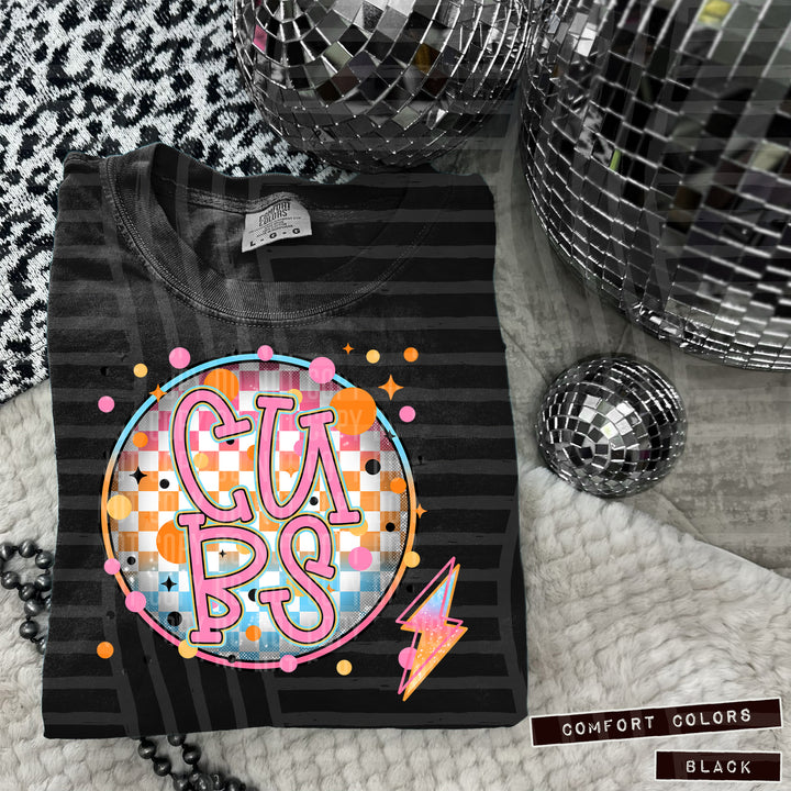 Neon Bright Circle DTF Print
