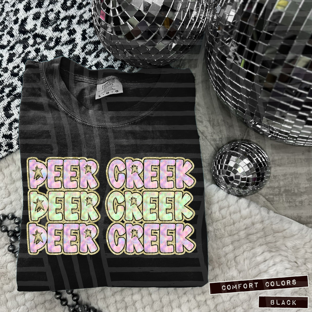 Iridescent Leopard DTF Print