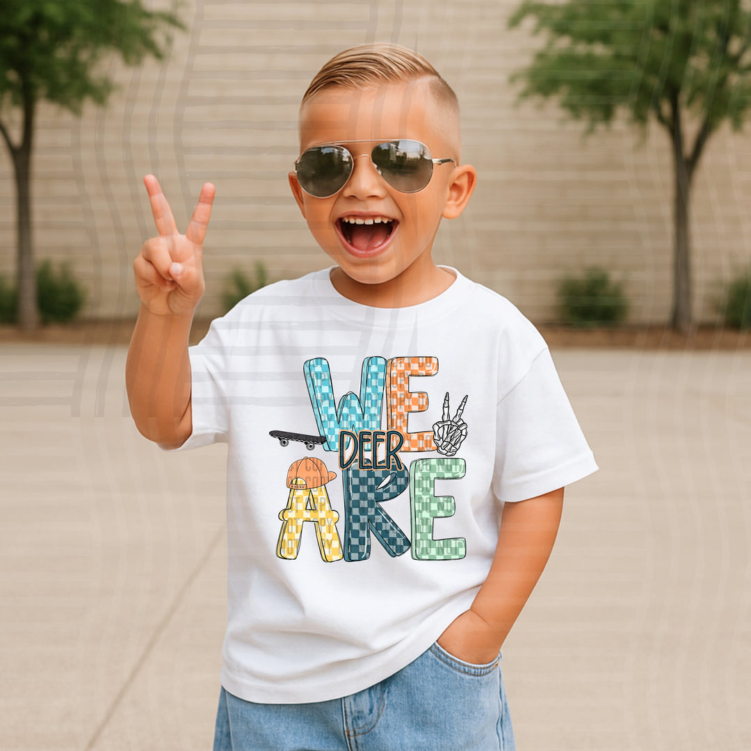 Boy Checks DTF Print