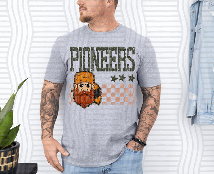 Camo Mascot Heads DTF Print