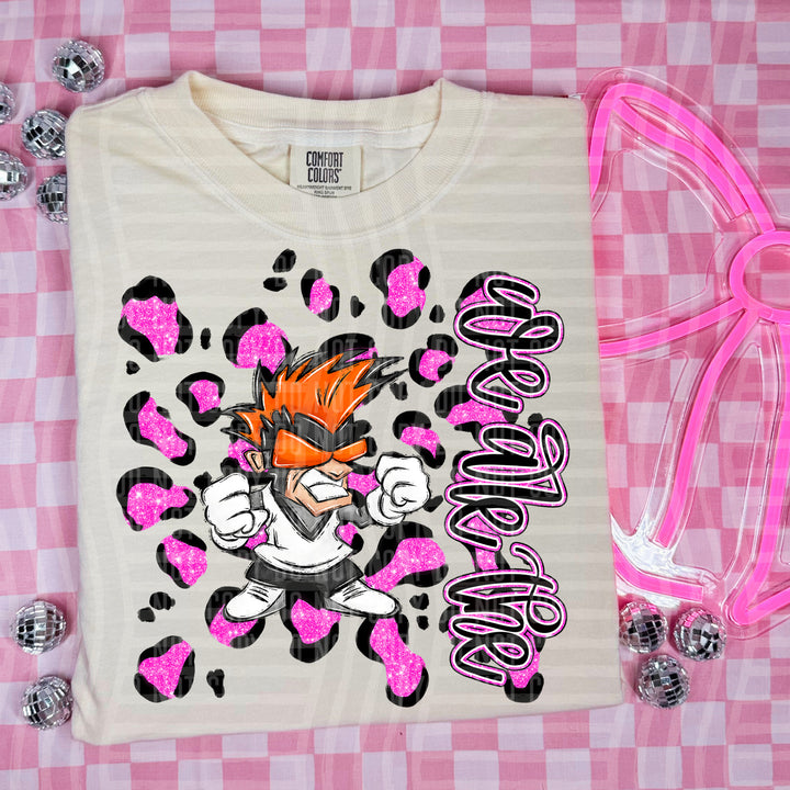 Preppy Leopard Mascot Heads DTF Print