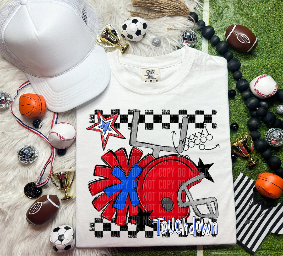 Helmet Pom Colors DTF Print