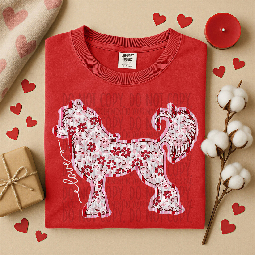 Valentine Dogs DTF Print