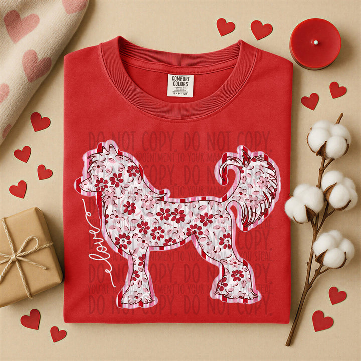 Valentine Dogs DTF Print