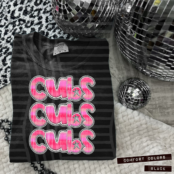 Pink Triple Stacked DTF Print