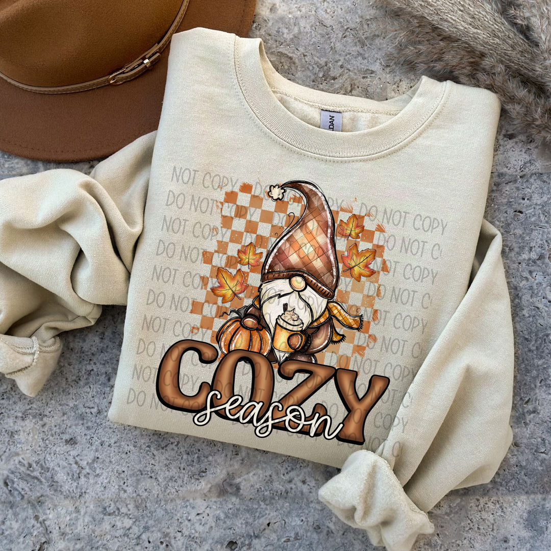 Cozy Season Pumpkin DTF Print