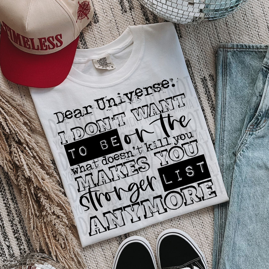 Dear Universe DTF Print