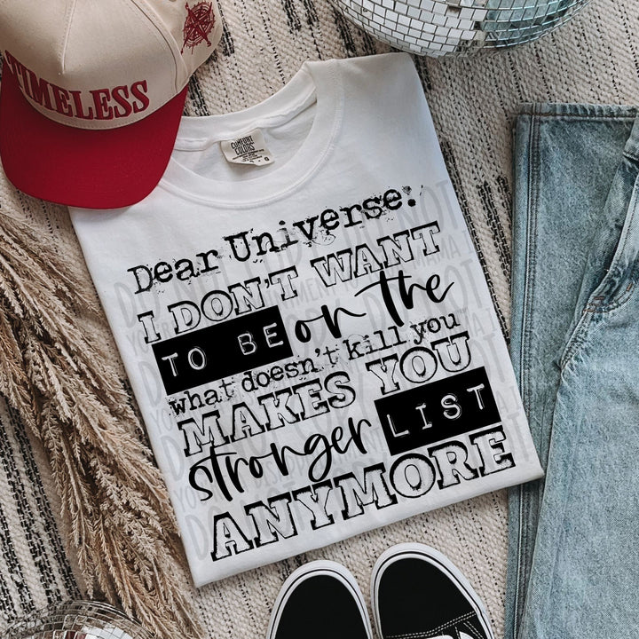 Dear Universe DTF Print