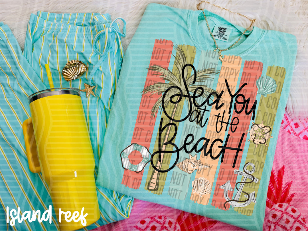 See You At The Beach DTF Print