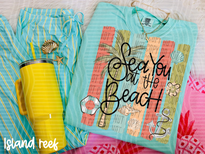 See You At The Beach DTF Print