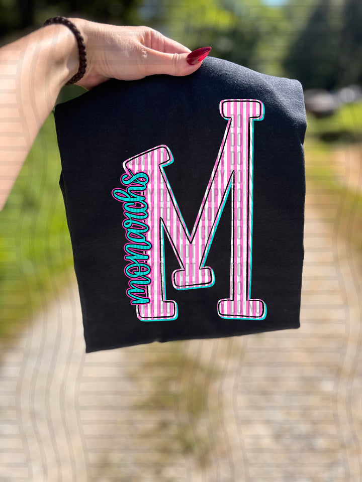 Mixy Pink Seersucker DTF Print